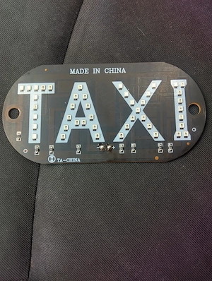 Lampă cu leduri taxi