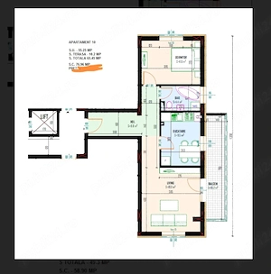 Apartament cu doua camere de vânzare 