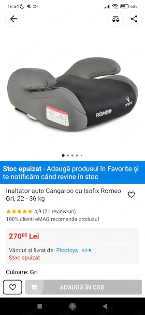 Înălțător auto copii - imagine 5