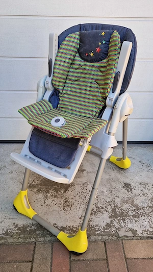 Scaun masa Chicco Polly 2 in 1, pentru copii 6 luni +, model DENIM - imagine 4