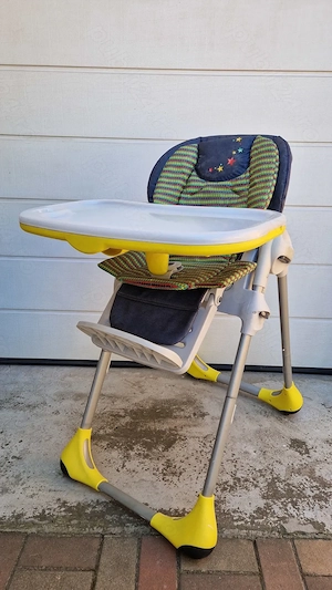 Scaun masa Chicco Polly 2 in 1, pentru copii 6 luni +, model DENIM - imagine 3