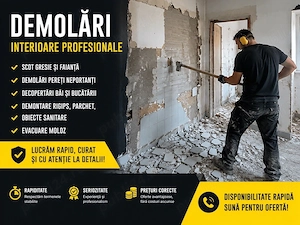 Demolări și decopertări profesionale