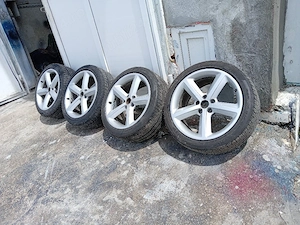 Jante Audi sline R18 cu anvelope 245 40 R18  - imagine 4