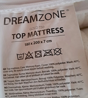 Toper saltea Dreamzone Gold T50