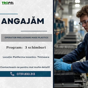 Operator Producție - 3 schimburi