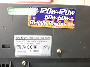 Combina Clasica Sony HCD - RG22 + Boxe Sony SS - RG55 - imagine 4