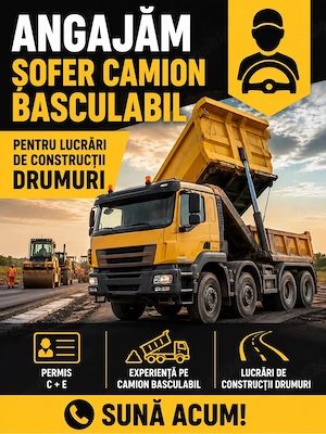 angajam operator şofor pentru camione 