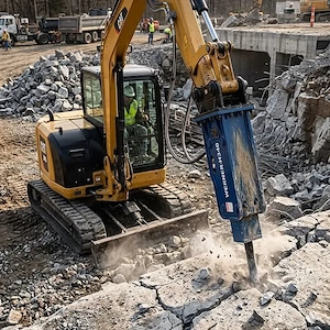 Ciocan picon hidraulic nemtesc Werner H340 NOU pentru excavatoare intre 4 - 7 tone