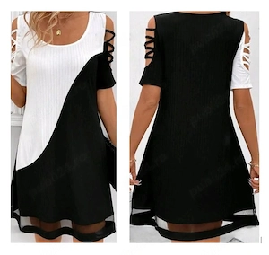 Rochie de vara, cu mâneci scurte, elegante