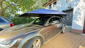 Umbrelă auto inteligentă, protecție grindină și soare, cu telecomanda - imagine 3