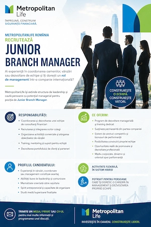 Junior Branch Manager Metropolitan Life