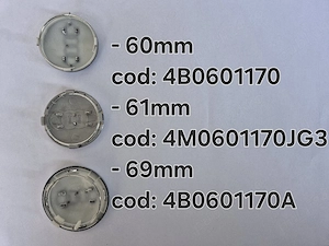 Capace centrale audi 60mm, 61mm, 69mm - imagine 4