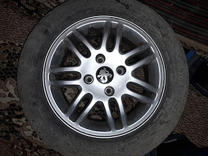 Jante aliaj originale Peugeot R14 - 4x108 + Prezoane incluse (Stare buna)