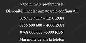 Numere preferentiale la cerere
