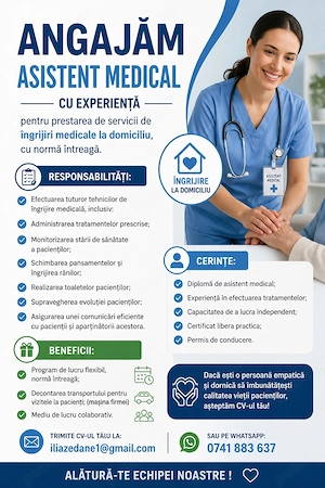 Angajam Asistent Medical Generalist