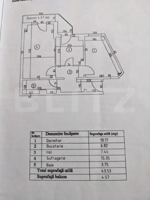 Apartament 2 camere| 48 mp| Centru Târgoviște| Lângă Primărie| - imagine 14