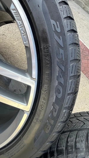 Set Jante Originale Mercedes S-Class W222 AMG 19" cu Anvelope Pirelli - imagine 5