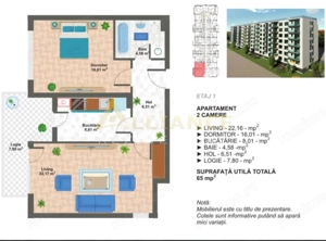  Apartament 2 camere decomandat – Sector 4 || la 15 min de Metrou Ap Patriei  - imagine 5