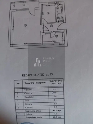 Vanzare Garsoniera | Uverturii- Militari |  Proximitate Metrou | 41mp - imagine 7