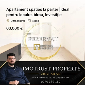 Apartament spațios la parter |ideal pentru locuire, birou, investiție