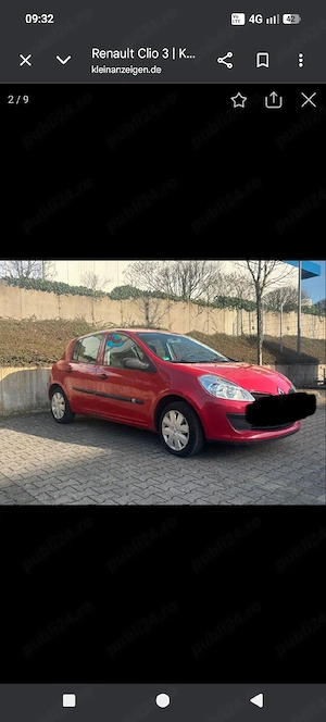 Vand Renault Clio 3,benzina 1,6 16 v recent adus din Germania 