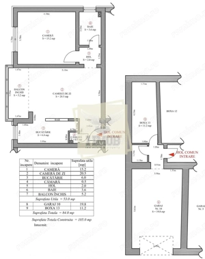 Apartament 105 mp construiti 2 camere garaj boxa camara Strand - imagine 16
