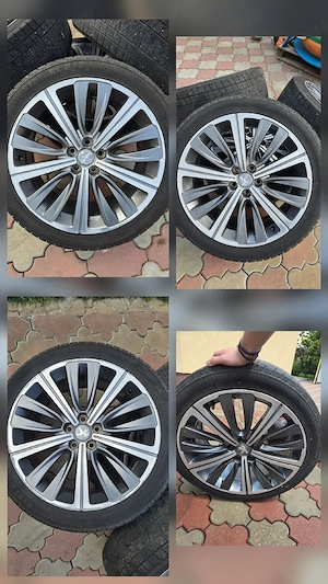 Jante + Anvelope / Roti Peugeot 508 GT 5x108 R19 235/45 , comp cu Citroen DS VOLVO OPEL - imagine 4
