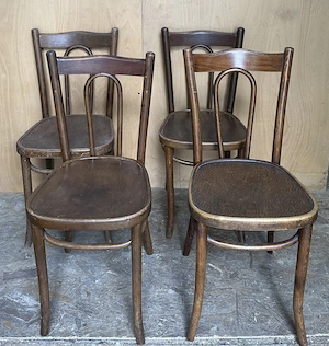 10 buc Scaun Vintage din Lemn Stil Thonet; Scaune