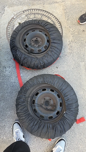 Set roti r14, cauciucuri 175/80 R14, jante tabla r14 - imagine 2