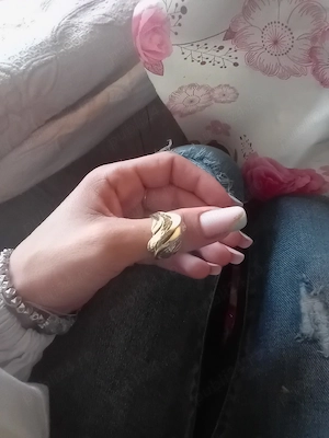 inel de vanzare 14 k de dama 550 de lei g - imagine 2