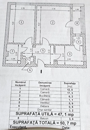 Proprietar, vand apartament 2 camere decomandate; Dristor - Bdul. Camil Ressu - imagine 9