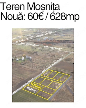 Teren mosnita noua 630 mp