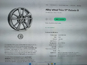 Jante aliaj Skoda Octavia III Trius R17 - imagine 6