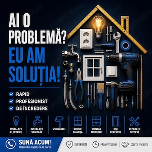 Meserias, instalator, electrician, handyman, mester Cluj-Napoca