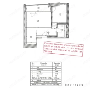 Apartament 2 camere | 57 mp | One Verdi Park  - imagine 19