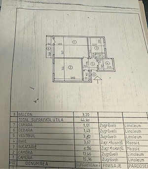Proprietar   2 Camere Decomandat, Etaj 1   Bloc Reabilitat