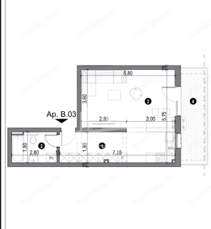 Apartament 1 camera, parcare, gradina, zona Freidorf, Timisoara - imagine 2