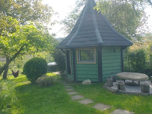 Vand teren 0,75 ha in Bazna cu doua case, o casuta, anexe... Ideal pentru camping, Airbnb, pensiune - imagine 8