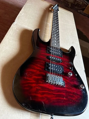 Chitara electrica ibanez grx70 QA TRB cu husa