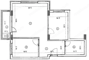 Apartament 3 camere, 59mp, etaj intermediar, zona Vivo Mall - imagine 5