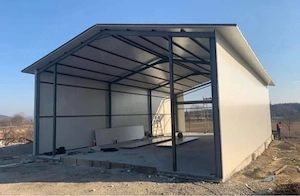 vând hală metalică la prețul corecte 10 cu 30 cu patru la streașină la 6500  