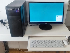 Sistem complet PC AMD Ryzen 3 cu SSD, DDR4 8GB, Wi-Fi 1200Mbs, Monitor 24  cu Garantie si Factura - imagine 3