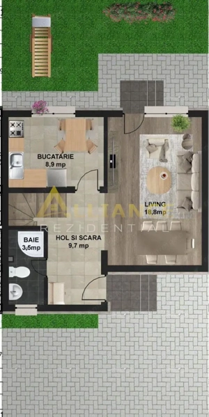 Vila cu 4camere  2bai Gata de mutare Popesti Leordeni zona noua - imagine 13