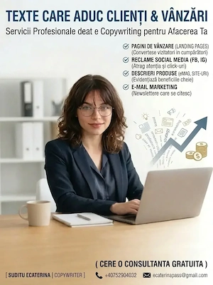 Copywriter Profesionist   Rescrie-ți Textele și Crește-ți Vânzările!