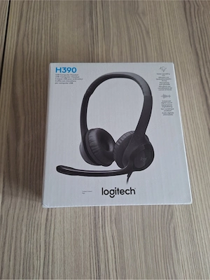 casti logitech usb cu microfon sigilate 