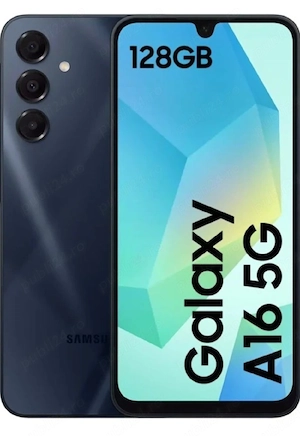 Samsung Galaxy A 16 5G 128 GB 4 GB RAM baterie 5000 mAh black husă de protecție și folie protecție