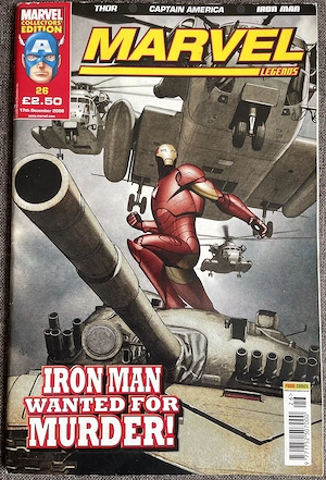 Banda desenata Marvel Legends #26: Iron Man Wanted Wanted for Murder! 2008 - Panini Comics