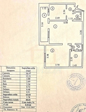 Apartament 2 camere, etaj 3, în inima cartierului Tiglina 2 - imagine 2
