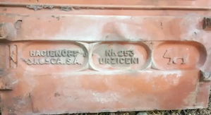 Țiglă ceramică tip HAGIENOFF & KOSCA S.A., model URZICENI nr. 253 