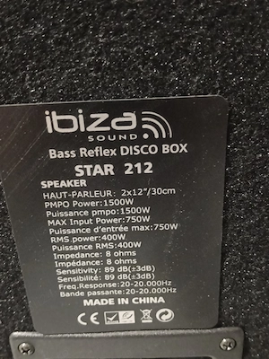 De vânzare boxă pasivă Ibiza! - imagine 2
